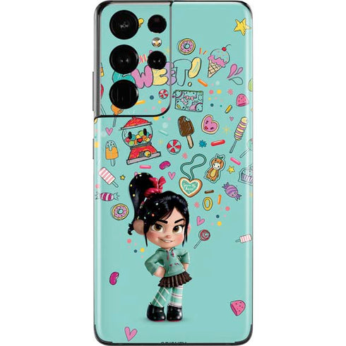 Disney Wreck-it Ralph Vanellope Sugar Icons Galaxy S21 Ultra 5G Skin